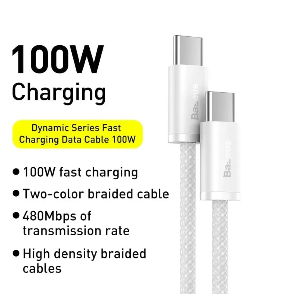 100w Usb c to Usb Type c Fast Charging Cable for Macbook Pro, Ipad, Xiaomi, Samsung