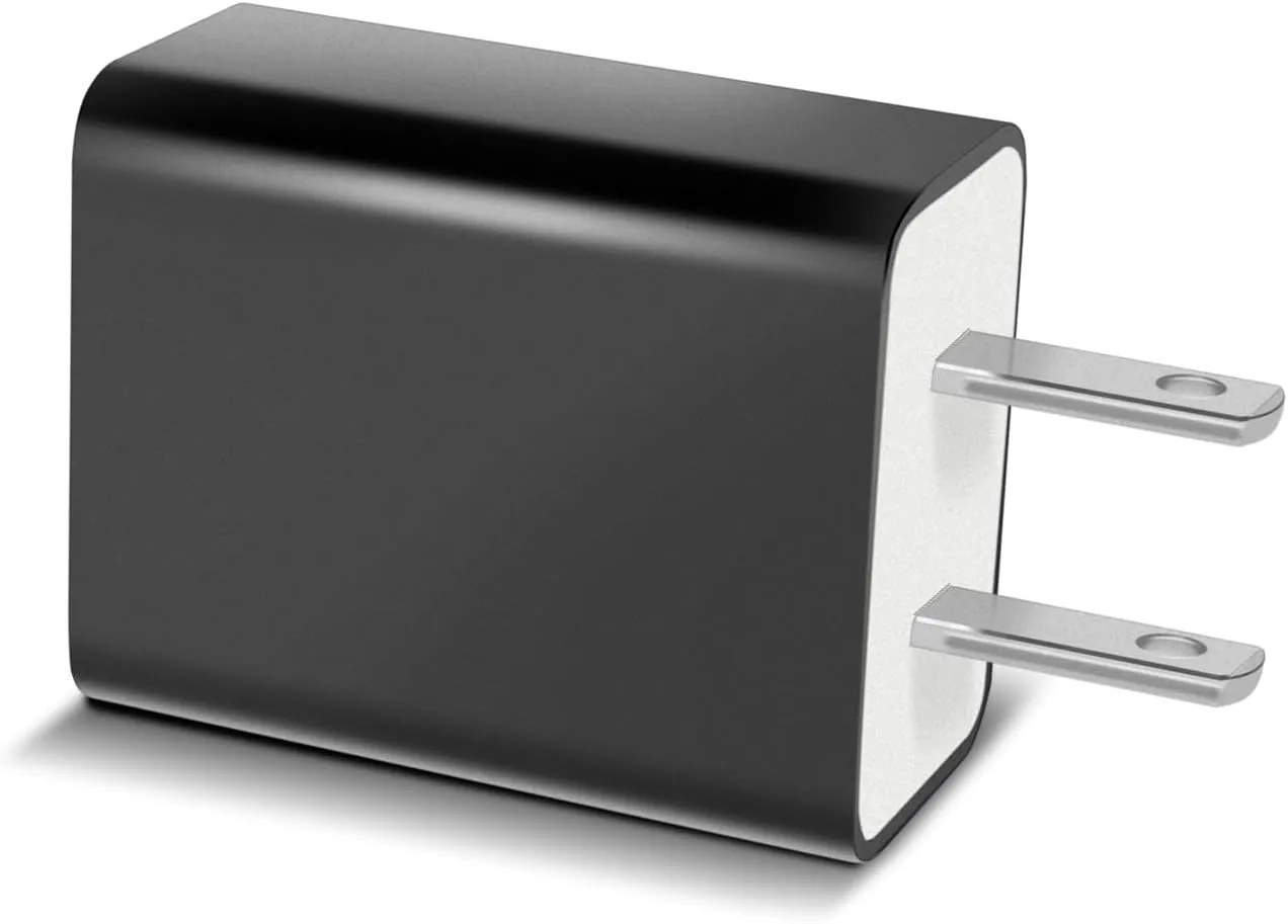 10W USB Charger Power Adapter for Kindle Colorsoft, Scribe, Fire Tablets, Papaerwhite/Paperwhite Kids, Kindle Oasis, Kindle eReaders-Black USB Charging Block