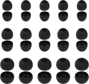 15 Pairs Earbud Tips Silicone Replacement Earbud Ear Buds Tips, Nozzle Earbuds Earphones in- Ear Headphones Eartips (Inner Hole from 3.8mm-5.5mm Earphones) (S/M/L)