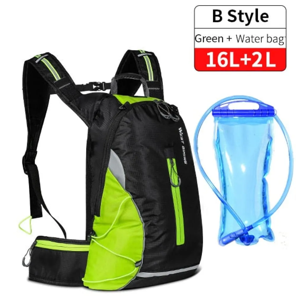 16l Sport Cycling Backpack Waterproof Ultralight Bicycle Bag Outdoor