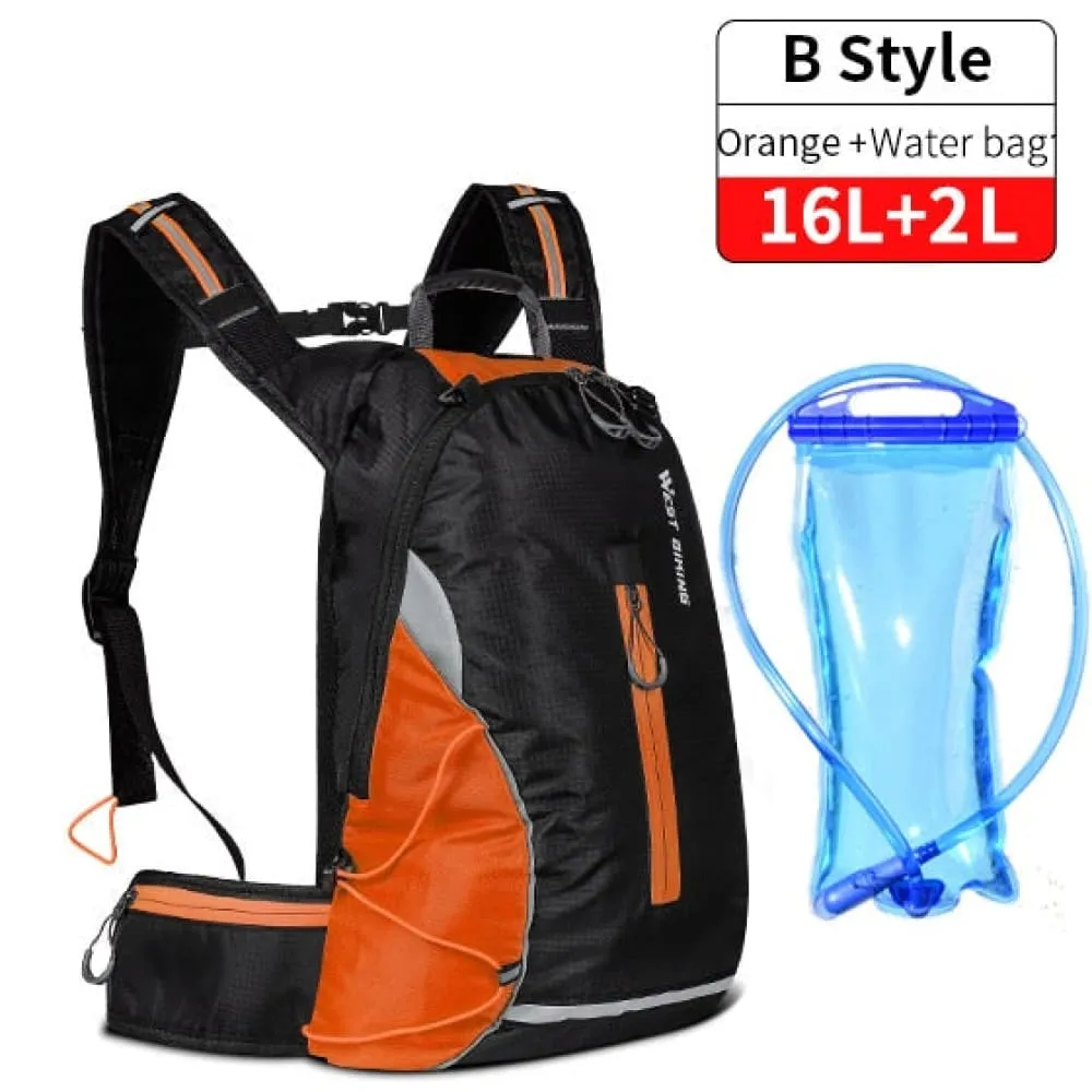 16l Sport Cycling Backpack Waterproof Ultralight Bicycle Bag Outdoor