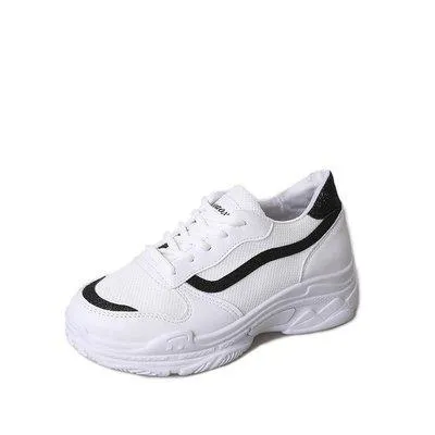 2018 Women Sneakers White Black Pink Platform Womens Casual Shoes Ladies Basket Femme Trainers Zapatillas Deportivas Mujer #8805