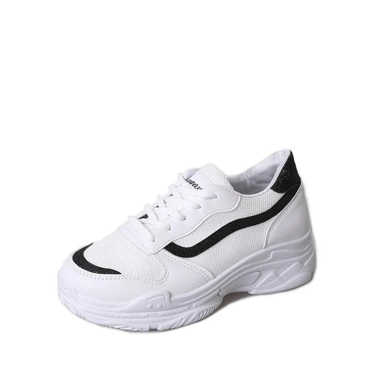 2018 Women Sneakers White Black Pink Platform Womens Casual Shoes Ladies Basket Femme Trainers Zapatillas Deportivas Mujer #8805