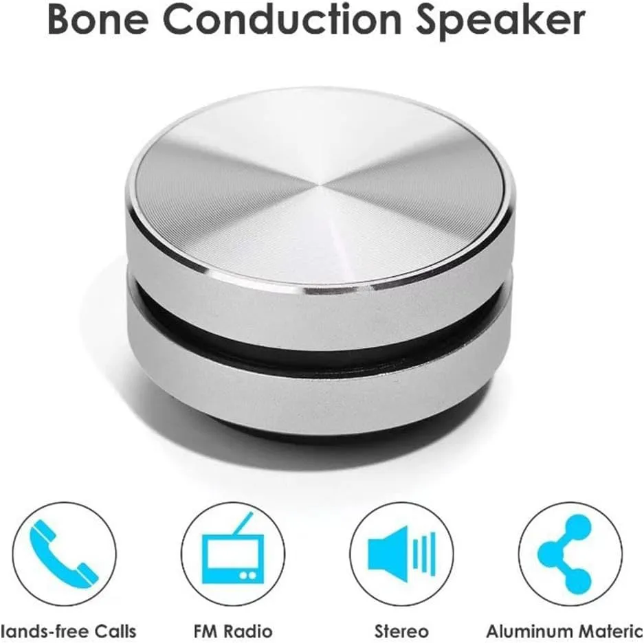 2024 New Shower Speaker Waterproof, Mini Wireless Portable Bluetooth Bone Speaker Compact Audio Device for Home, Outdoor, Travel