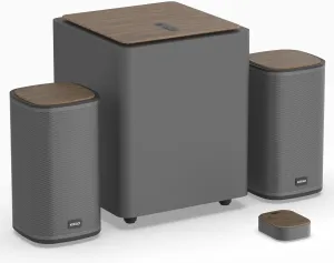 2.1 Bluetooth Computer Speakers with Wireless Subwoofer and Wireless Touchpad for Desktop Laptop Pc Stereo Gaming Speakers, 4 EQ Modes, Aesthetic Style with Great Sound Quality