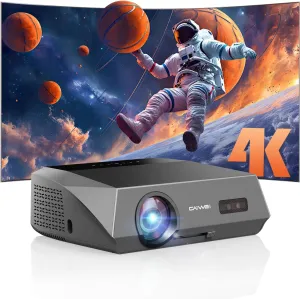 4K Auto Focus Daylight Projector Offical Apps Google Android TV Movie Gaming Proyector Smart WiFi Bluetooth NFC Indoor Outdoor Home Theater 4K HDR HDMI Ceiling Bright 1800ANSI High Lumen Daytime Use