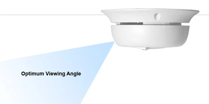 4K UHD P2P WiFi Smoke Detector Horizontal View  Security Camera