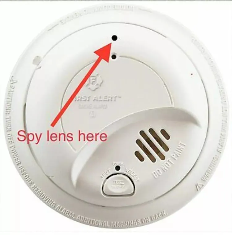 4K WiFi Camera in Hardwired Smoke Detector (9120B) Motion 32GB memory included for Home and Office Security Parental Monitoring of Underage Children