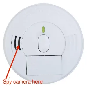 4K WiFi Home Security in Mini Camera Hardwired Smoke Detector Motion Detection for Home and Office Security Parental Monitoring of Underage Children