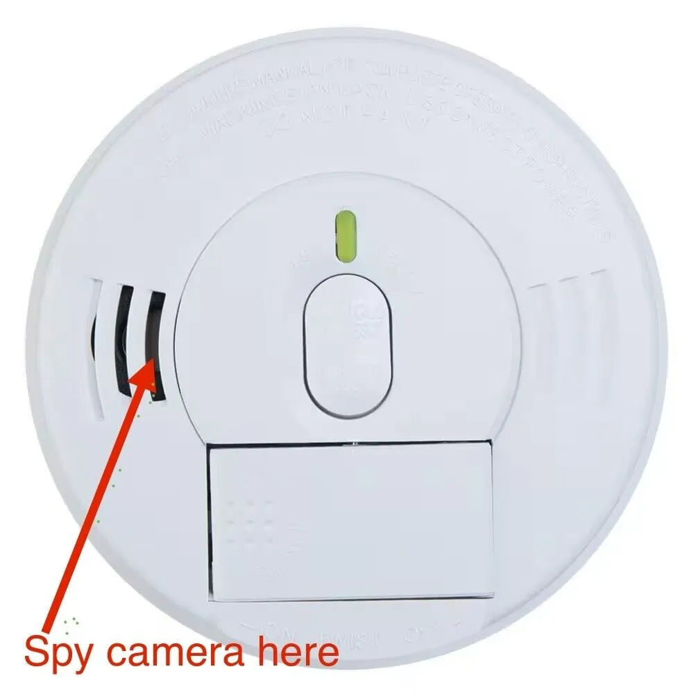 4K WiFi Home Security in Mini Camera Hardwired Smoke Detector Motion Detection for Home and Office Security Parental Monitoring of Underage Children