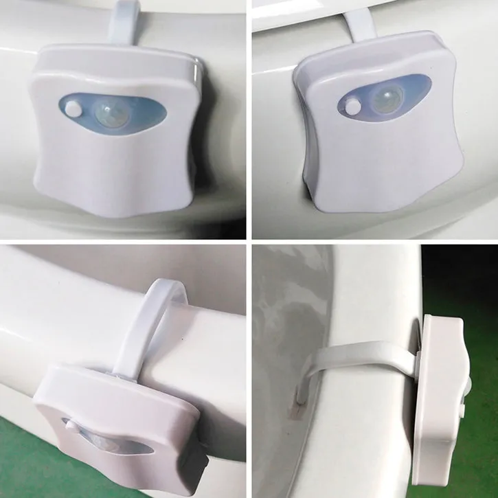 8-Color Motion Activated Toilet Nightlight (Fits ANY Toilet)