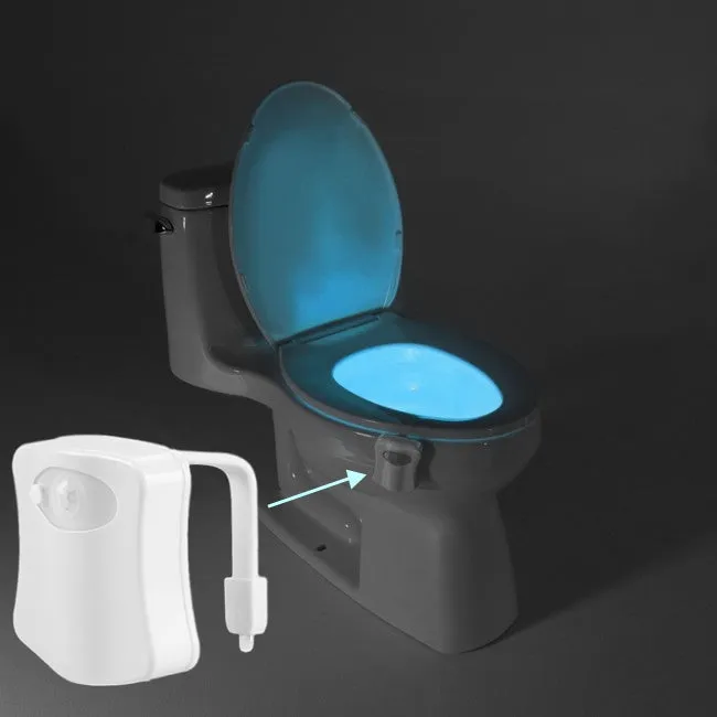 8-Color Motion Activated Toilet Nightlight (Fits ANY Toilet)
