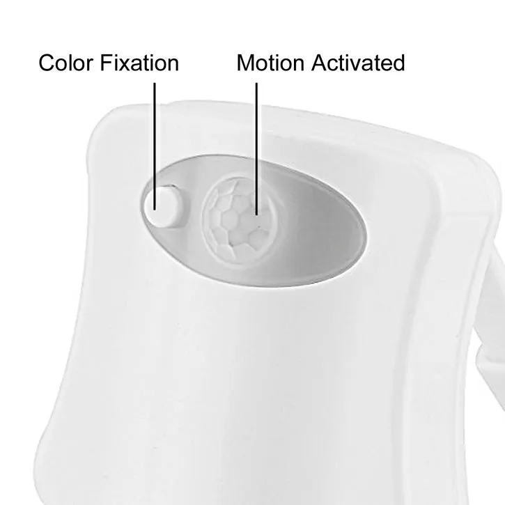 8-Color Motion Activated Toilet Nightlight (Fits ANY Toilet)