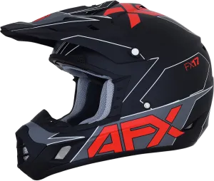 AFX FX-17 Helmet - Aced - Matte Black/Red - Small 0110-6484