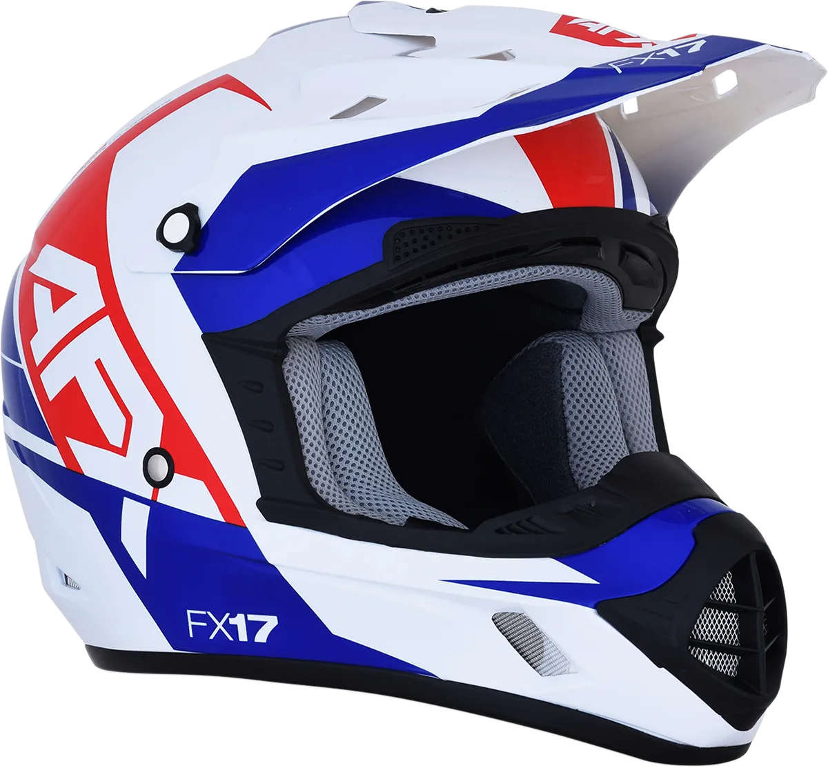 AFX FX-17 Helmet - Aced - Red/White/Blue - Small 0110-6479