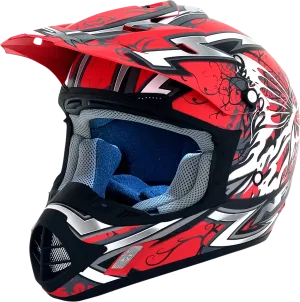 AFX FX-17 Helmet - Butterfly - Matte Ferrari Red - XS 0110-7116
