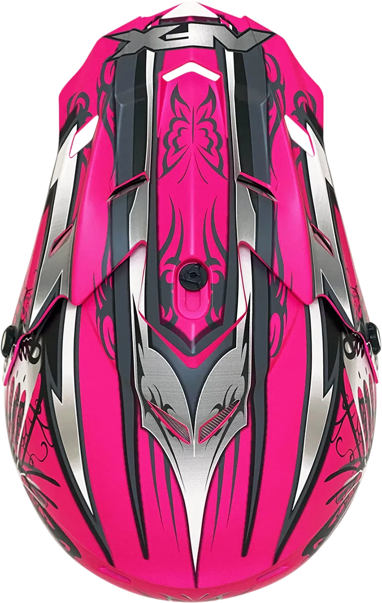 AFX FX-17 Helmet - Butterfly - Matte Hot Pink - Large 0110-7109