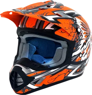 AFX FX-17 Helmet - Butterfly - Matte Orange - XL 0110-7115