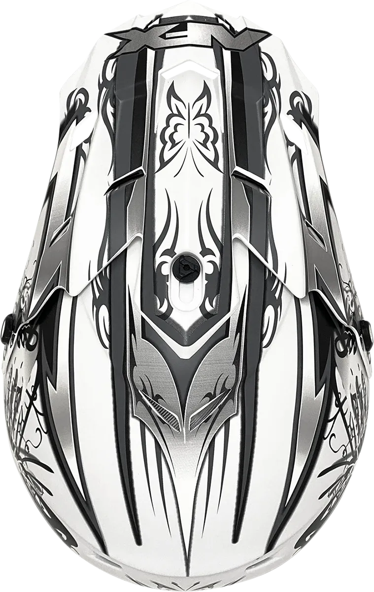 AFX FX-17 Helmet - Butterfly - Matte White - Medium 0110-7128