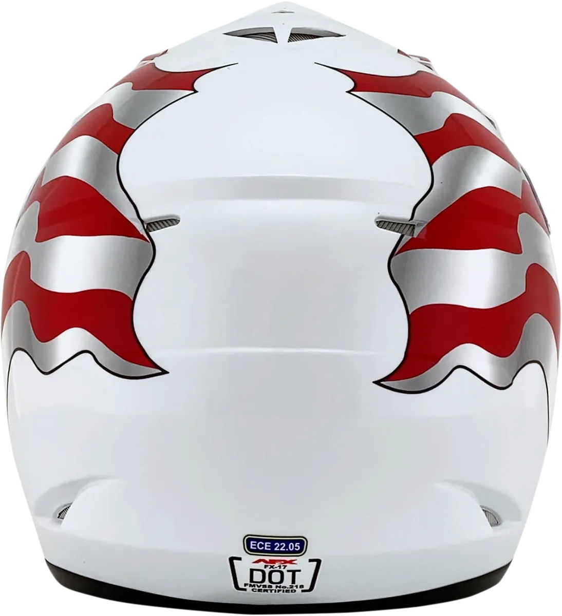 AFX FX-17 Helmet - Flag - White - XS 0110-2374