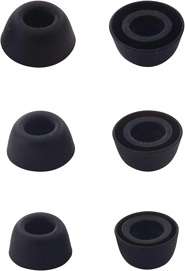 ALXCD Ear Tips Compatible with Jabra Elite 85t Earbuds, S/M/L 3 Sizes 3 Pairs Soft Silicone Replacement Earbud Tips, Compatible with Jabra Elite 85t, 3 Pairs, SML Black