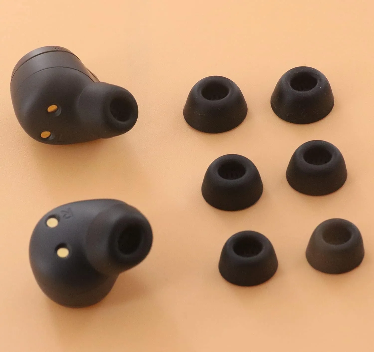 ALXCD Ear Tips Compatible with Jabra Elite 85t Earbuds, S/M/L 3 Sizes 3 Pairs Soft Silicone Replacement Earbud Tips, Compatible with Jabra Elite 85t, 3 Pairs, SML Black