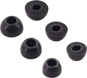 ALXCD Foam Ear Tips Compatible with Soundcore Life A1 Life P2 P3 Earbuds, S/M/L 3 Sizes 3 Pairs Soft Noise-Isolation Memory Foam Tips Eartips, Compatible with Soundcore Life A1 Life P2 P3, Black sml