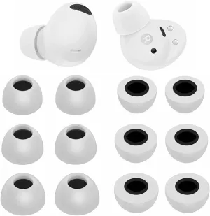ALXCD Foam Eartips Compatible with Galaxy Buds 2 Pro Earbuds, S/M/L 3 Sizes 6 Pairs Soft Memory Foam Earbuds Tips Replacement Ear Tips, Compatible with Galaxy Buds 2 Pro SM-R510, Gray 12 sml