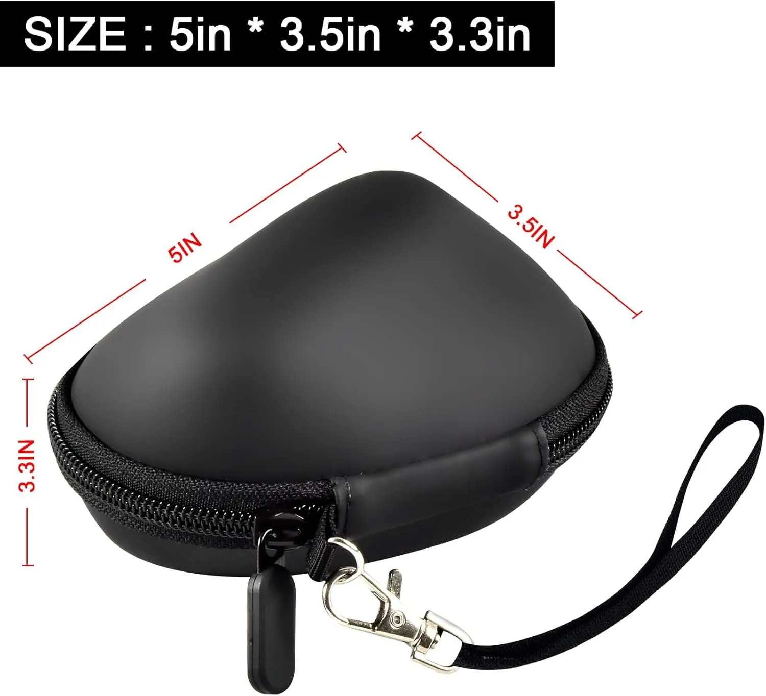 ANKHOH Case for Logitech Lift Vertical Ergonomic Mouse, Travel Carrying Holder Storage Box for Logi Wireless Bluetooth Cordless Upright Mouse, Black-Bag Only (Black)