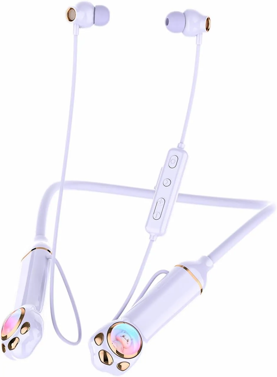 Around The Neck Headphones Wireless Bluetooth Neckband Earbuds Neck Band Kids Bluetooth Earbuds Wireless with Neckband Ear Buds Kids Behind Over The Neck Bluetooth Headphones