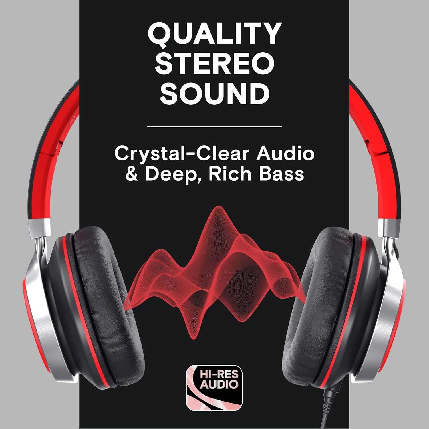ARTIX CL750 Wired Headphones with Mic & Volume Control  Noise Isolating On-Ear Headphones for Computer and Laptop Wired, Plug in Corded Headphone Over Ear with Wire (Foldable, Aux Jack 3.5mm)
