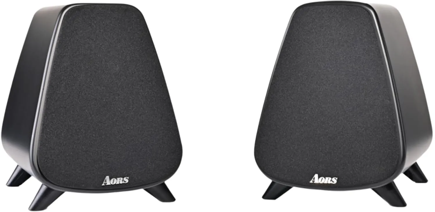 AS31 Active Bookshelf Speakers -2.0 Powered Stereo Compact laptops Desktop Speakers with 3bass, Bluetooth 5.3, RCA/Optical/subwooder Output, 80W RMSWood for Music, Gaming, Podcasts,dj (Black)