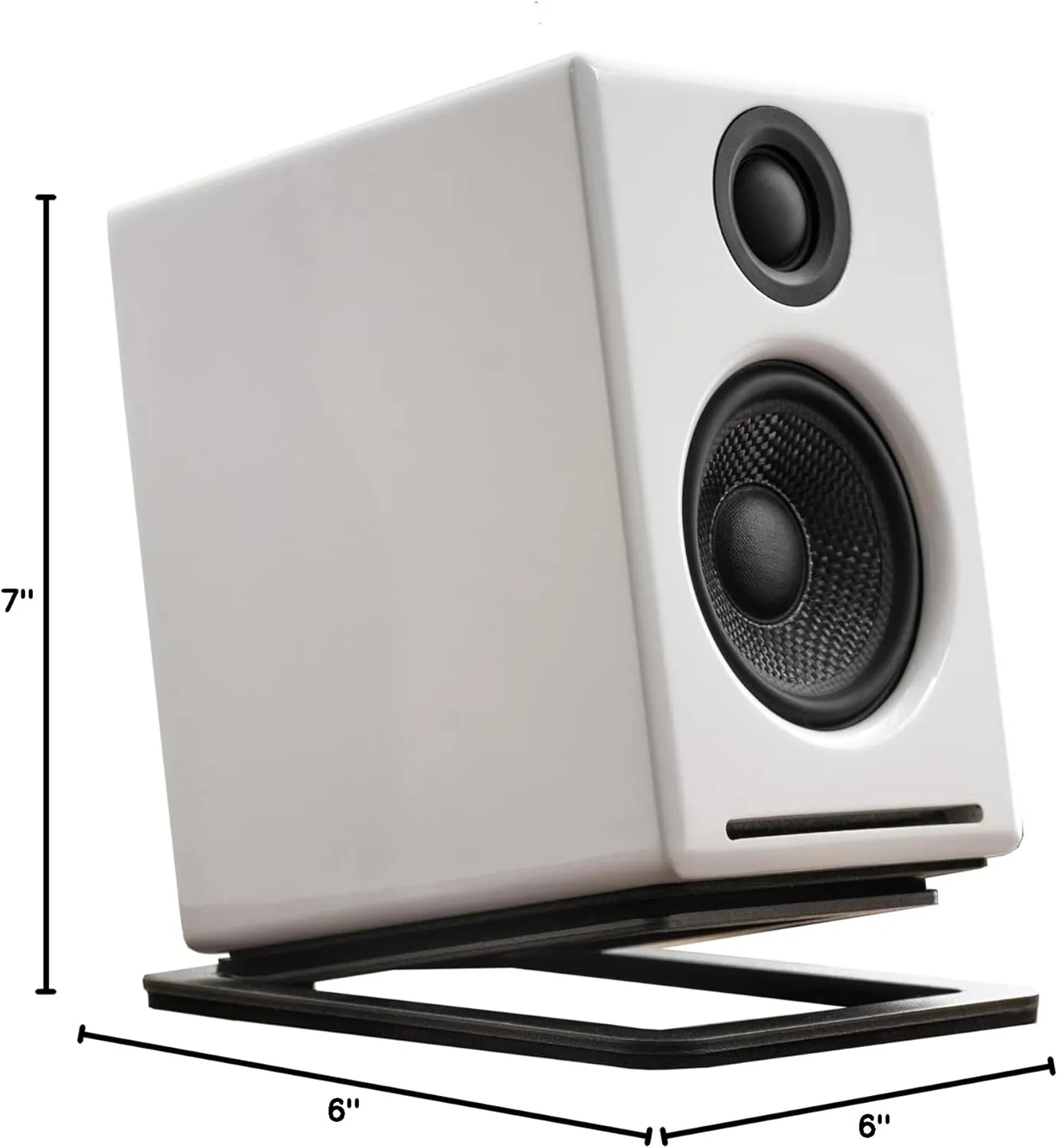 Audioengine A2  Desktop 24 Bit Wireless Bluetooth Desktop Speakers - 60W Computer Speakers for Music and Gaming