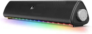 Bluetooth Computer Speakers for Desktop, 20W Stereo Sound, 3.5 mm Aux-in Connection, Wireless Battery Powered PC Speakers for Laptop, Tablet, Gaming