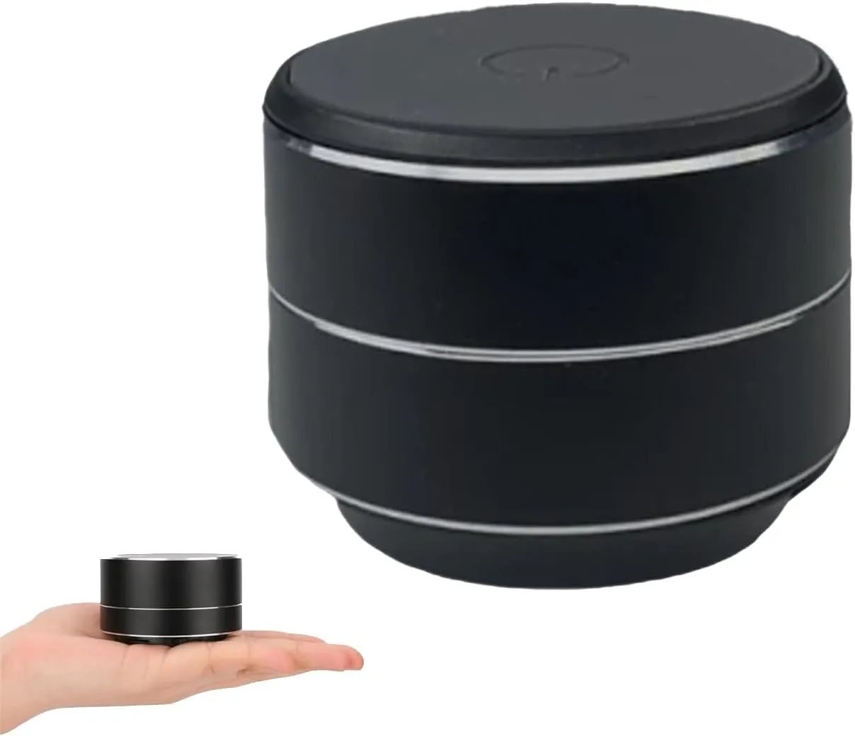 Buzzgo Speaker, Buzzgo Echo Speaker, Bone Conduction Bluetooth Speakers, TWS Bluetooth Mini Speaker Set, Portable Wireless Stereo Speakers with Suction for Home,Outdoor,Travel (Black)