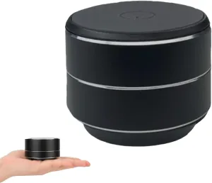 Buzzgo Speaker, Buzzgo Echo Speaker, Bone Conduction Bluetooth Speakers, TWS Bluetooth Mini Speaker Set, Portable Wireless Stereo Speakers with Suction for Home,Outdoor,Travel (Black)