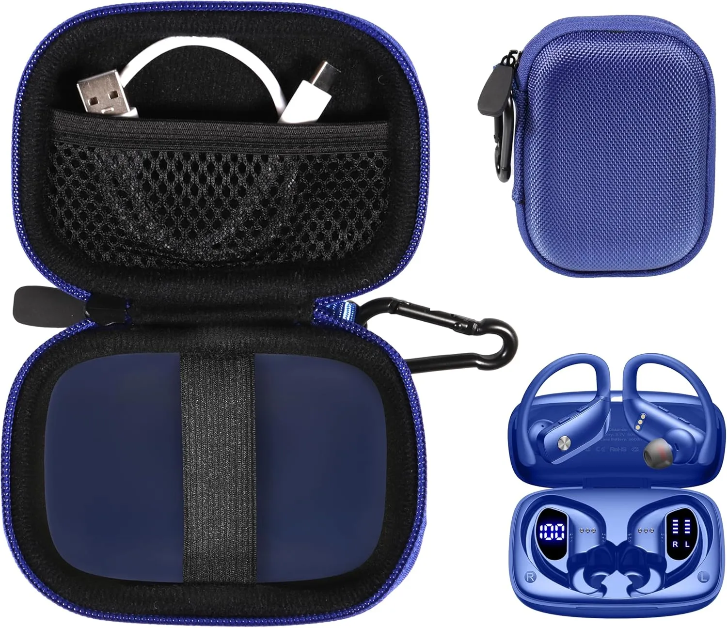 CaseSack Case for bmani Earbuds (Blue)
