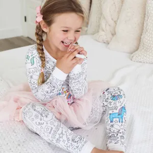 CL X Sparkella Colorable Pajama Two Piece Set