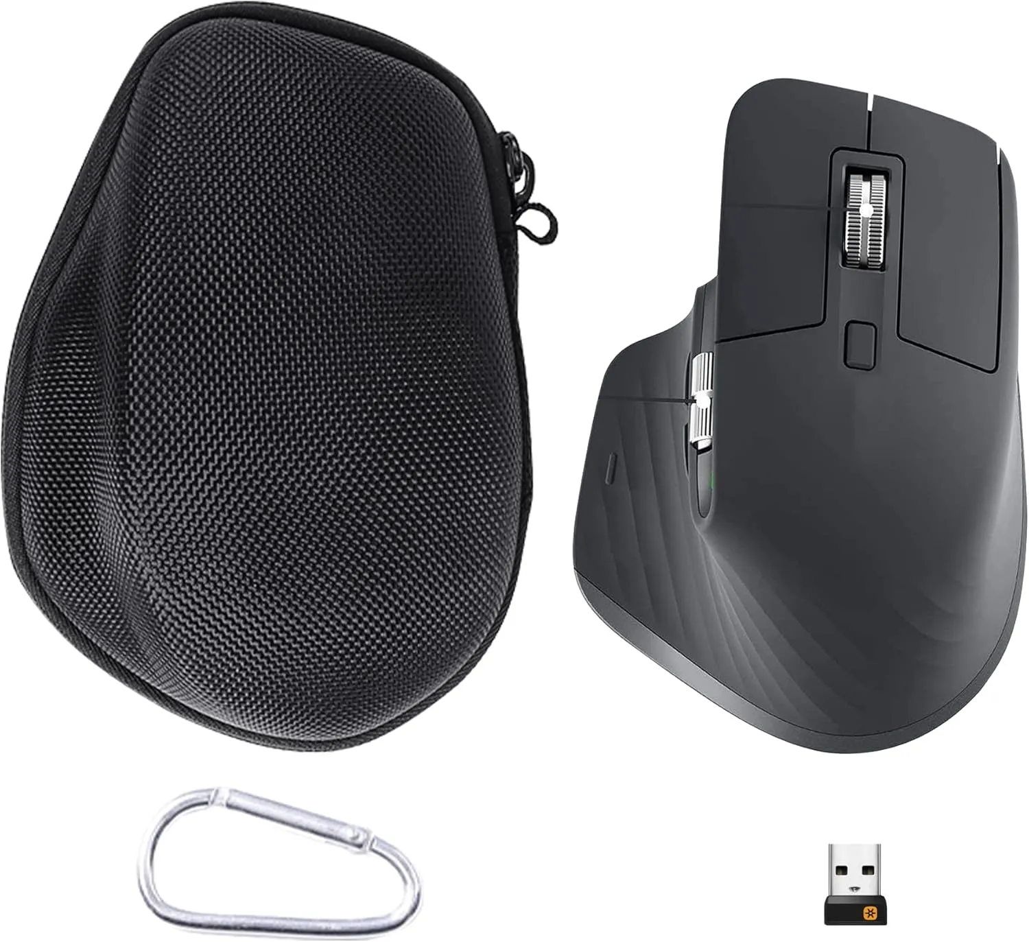 co2CREA Hard Case Replacement for Logitech MX Master 3 Master 3S Advanced Wireless Mouse (Graphite Black Case)