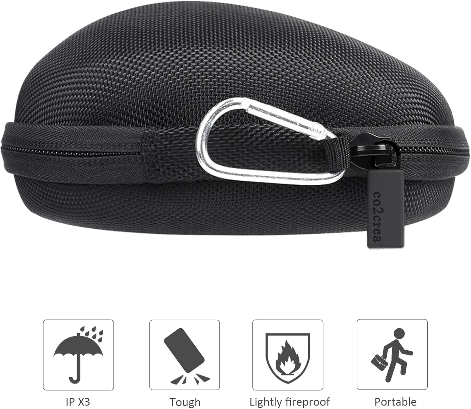 co2CREA Hard Case Replacement for Logitech MX Master 3 Master 3S Advanced Wireless Mouse (Graphite Black Case)