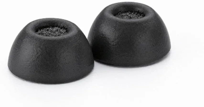 Comply TW-300-B | Memory Foam Replacement Earbud Tips for Beats Studio Buds Plus  , EarFun, Soundcore & More | Ultimate Comfort, Secure Fit, Superior Noise Isolation | Black, Large (3 Pairs)