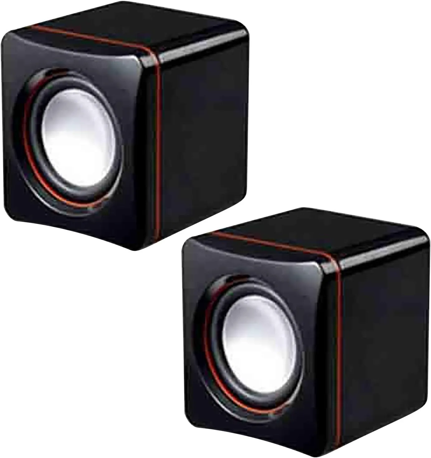 Computer Speakers for Desktop PC, USB Speakers for Computer Desktop, Laptop Speaker with Stereo Sound & Enhanced Bass, Portable Mini Sound Bar for Windows PCs, Desktop Computer and Laptops