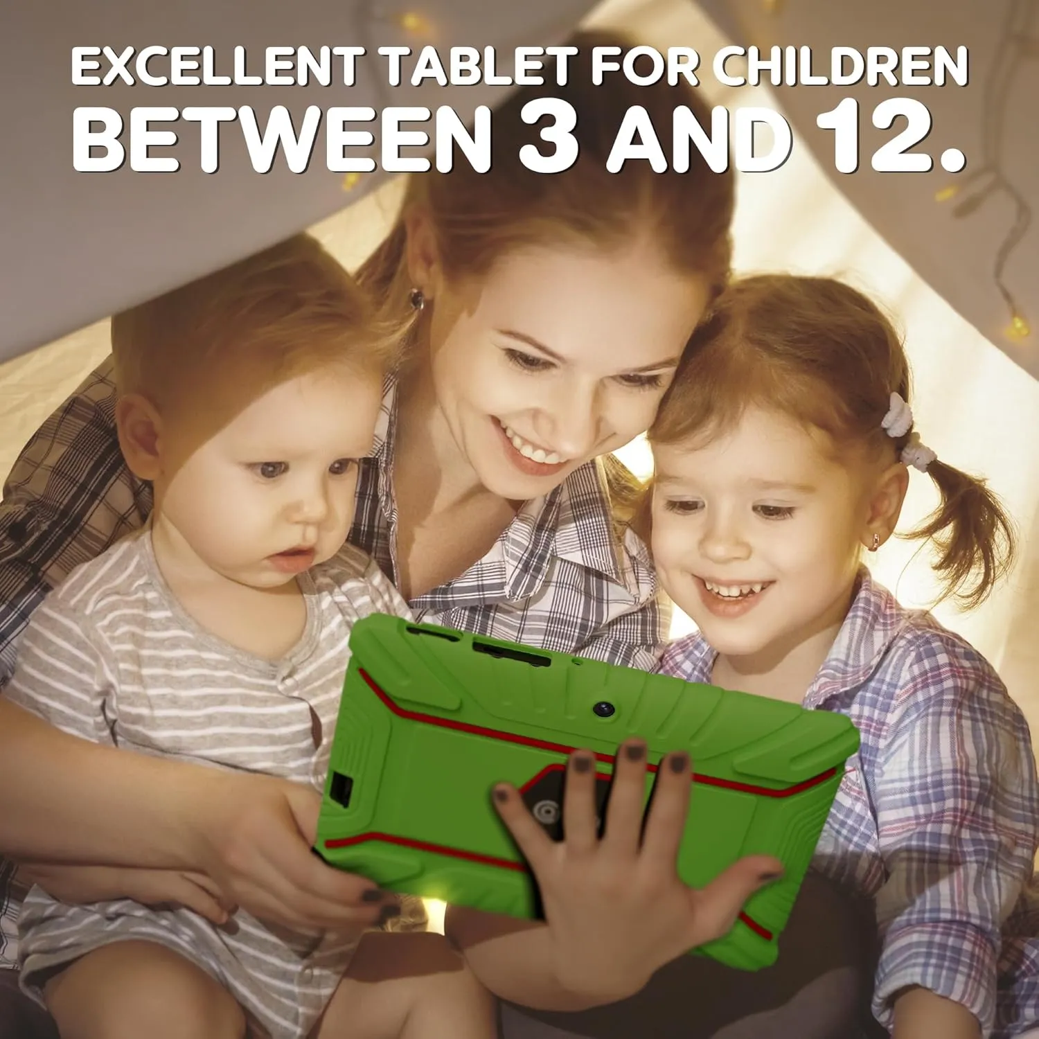 Contixo V8 7" Kids Tablet - 32GB Storage, Pre-Loaded Exclusive 50 Disney Storybooks (Value $200), Android, Parental Controls, Durable Kid-Proof Case - Green