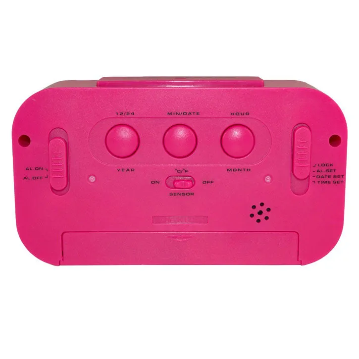 Desktop Smart Alarm Clock in Pink