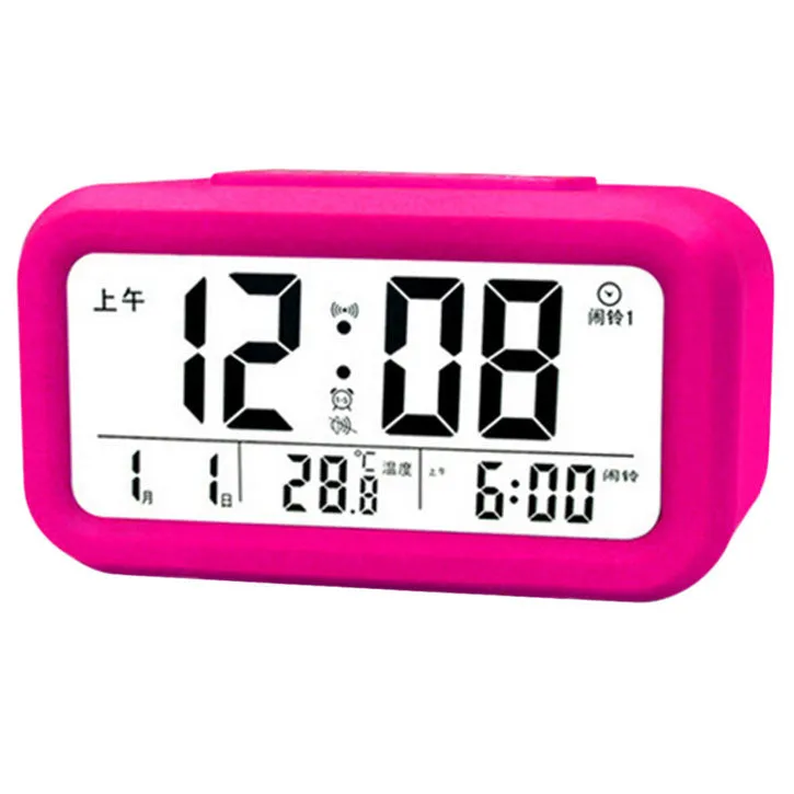 Desktop Smart Alarm Clock in Pink