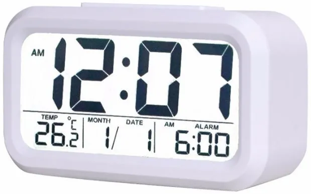 Desktop Smart Alarm Clock in White