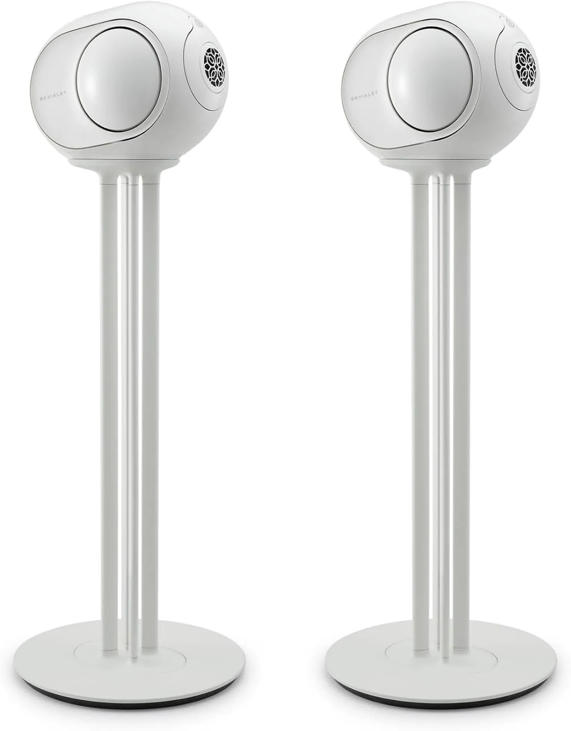 Devialet - Phantom I 98dB Stereo Pair with Tree Stand - High-Fidelity Wireless Speaker - Zero Distortion - Bluetooth Speaker - Loud Stereo Sound, Deep Bass