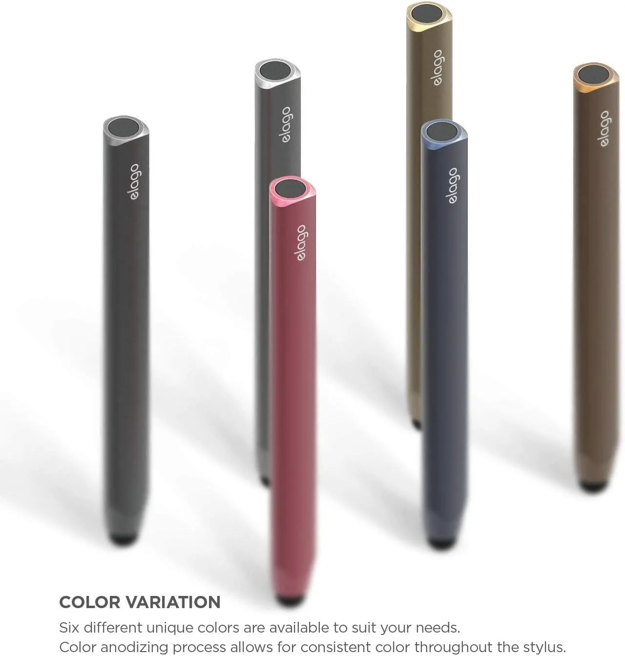 elago Premium Aluminum Stylus Pens for All Touch Screen Tablets/Cell Phones [Black]