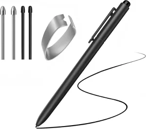 EMR Stylus With Eraser Pencil For Remarkable 2 Pen Wacom One Drawing Tablets Onynx Boox Scribe Supernote EMR Devices   Extra Titanium Alloy Metal Tips Nib   Palm Rejection & Tilt Support 4096 Pressure