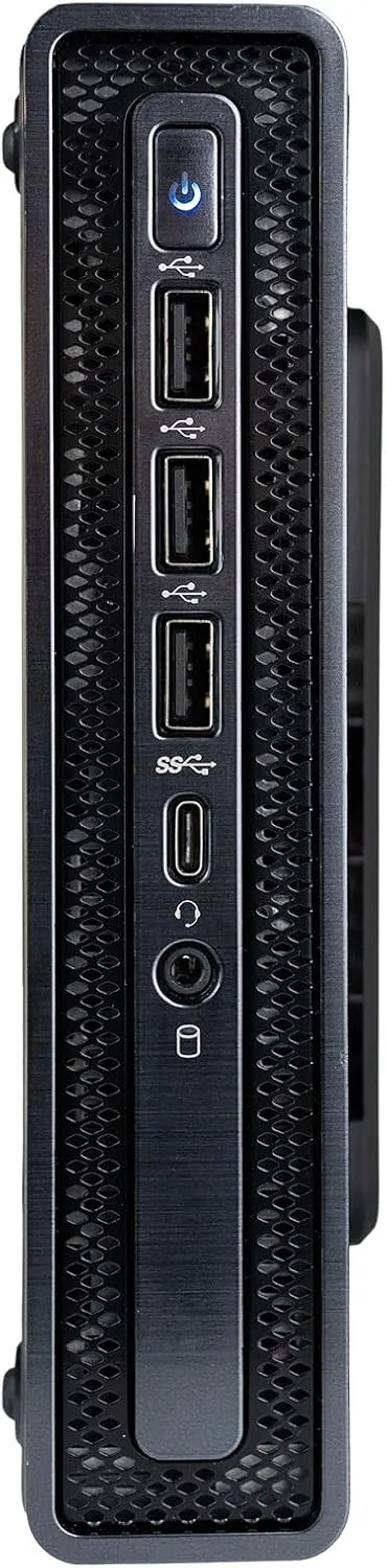 Envision M1 Mini Desktop (3.3-4.3GHz 65W CPU (Beats Ryzen 7 5800H), 16GB RAM, 512GB SSD, H610T mobo, WiFi 6, W11 Pro, Type-C, HDMI, VESA Mount - Small 1L Micro Computer w/Accessories